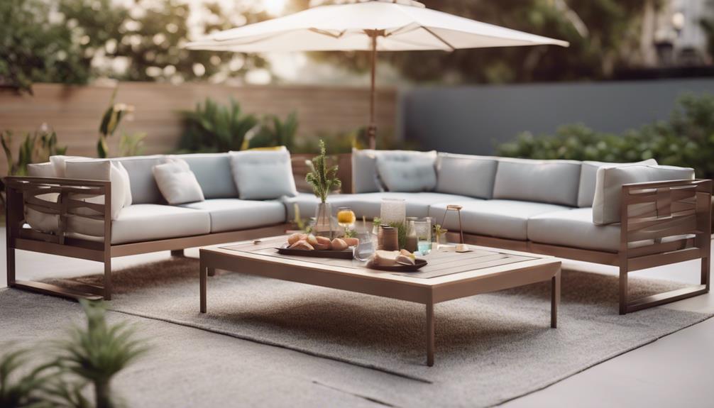 outdoor sectionals with uv protection