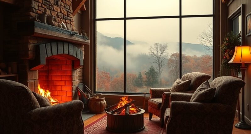 decline of open fireplaces