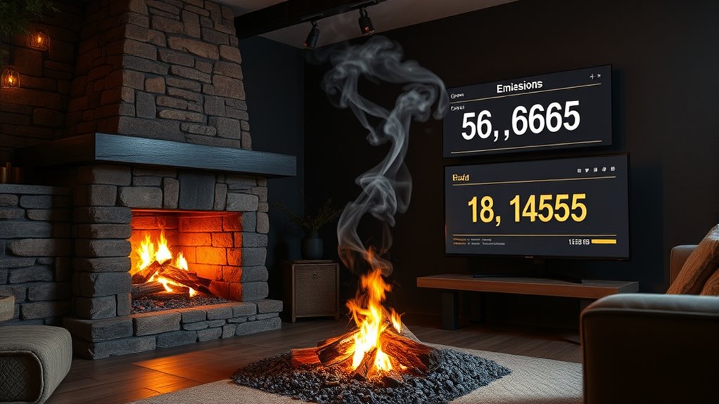 fireplace emissions harm health