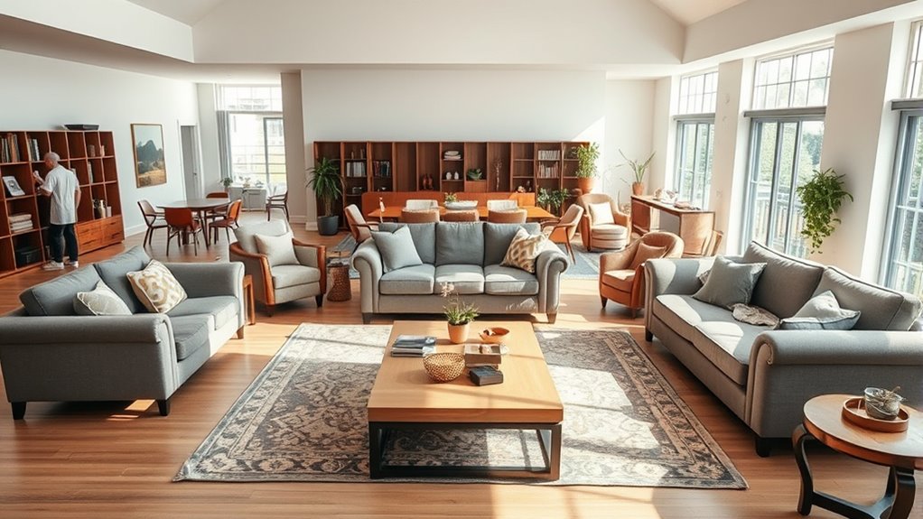 proper furniture scale and arrangement