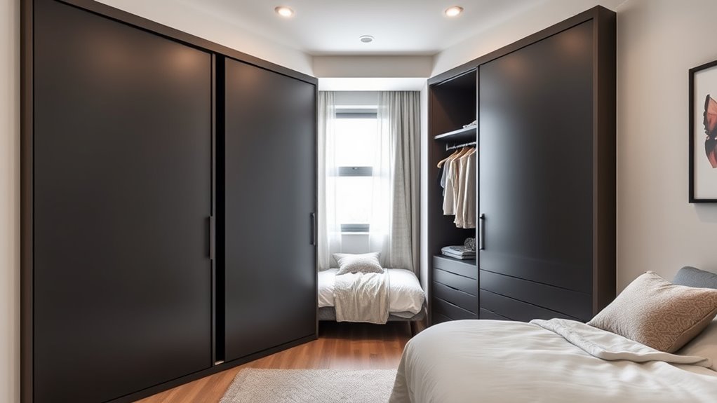 space saving sliding wardrobes