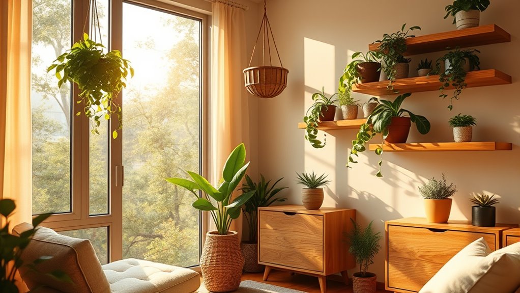 indoor plants enhance natural ambiance