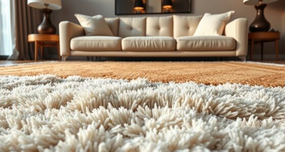 layered rug cozy style
