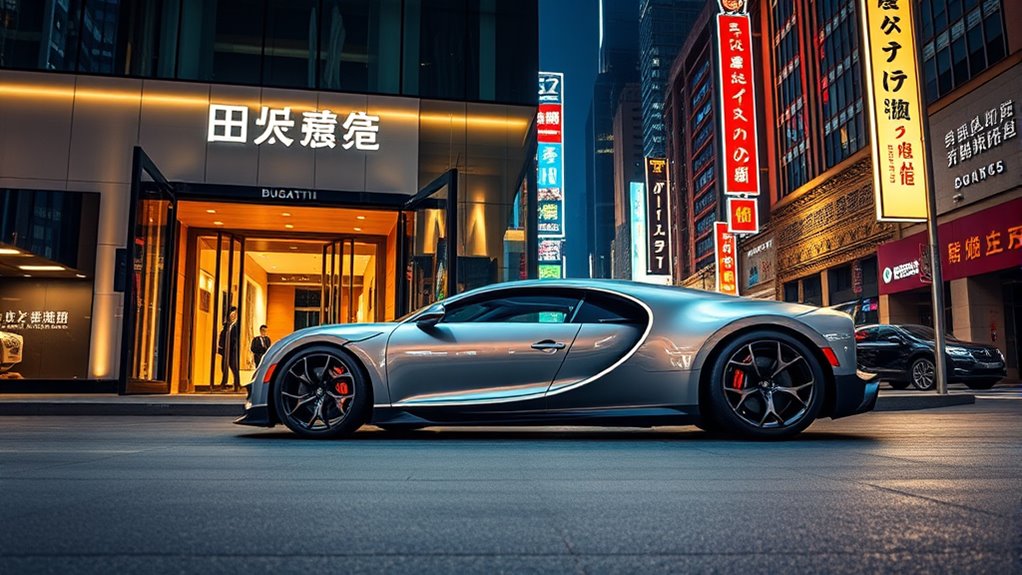 prime luxury car showroom