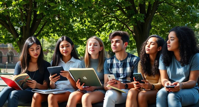 young people unplugging digitally