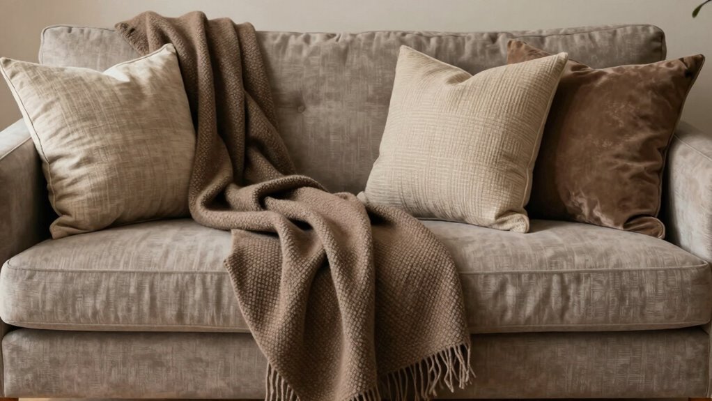 balanced textured layering decor