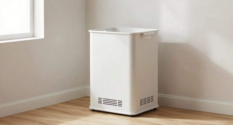 clutter free laundry storage