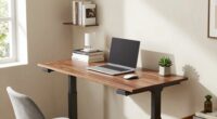 compact ergonomic workspace arrangement