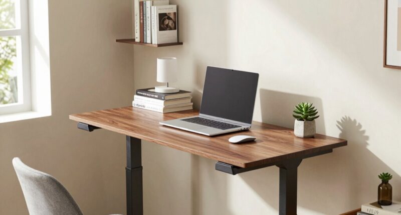 compact ergonomic workspace arrangement