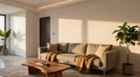 cozy accents for sleek design