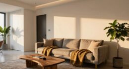 cozy accents for sleek design