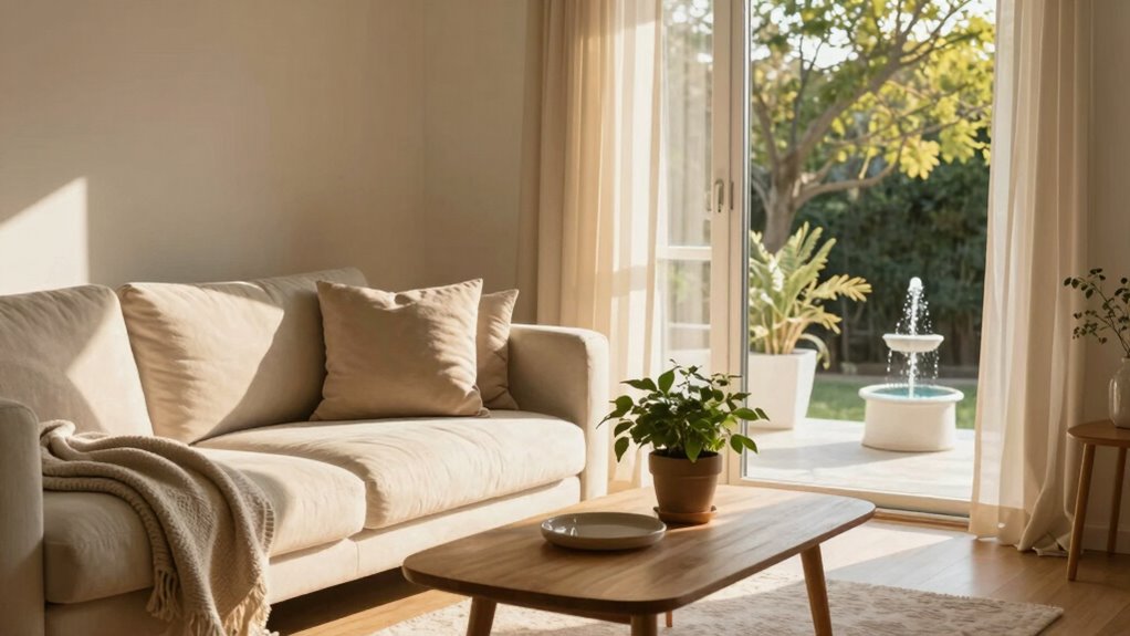 create calm cozy space