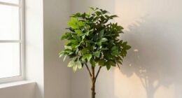 decorative artificial tree placement