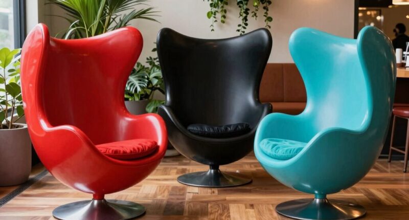 egg shaped playful lounges