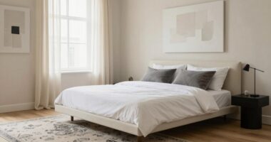 elegant minimal bedroom design