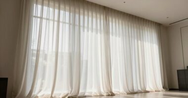 elevate ceilings with curtains