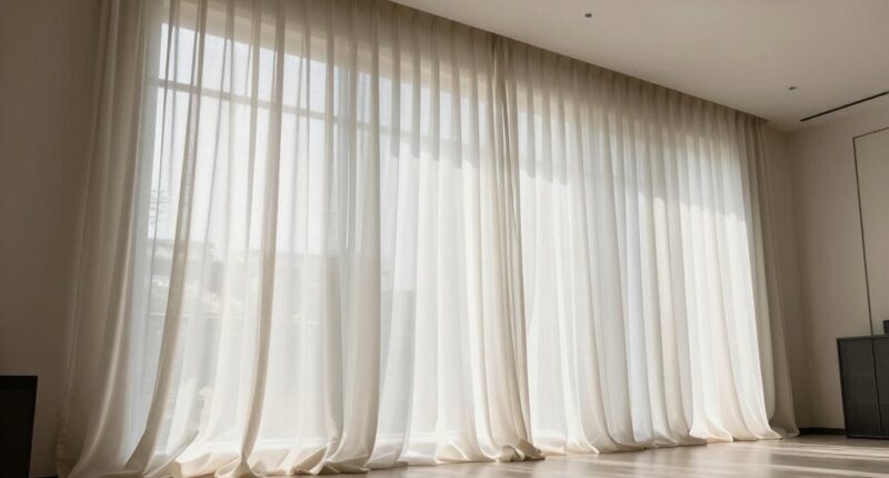 elevate ceilings with curtains