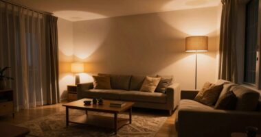 enhances apartment lighting ambiance