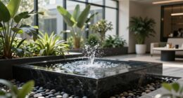 indoor fountains promote tranquility