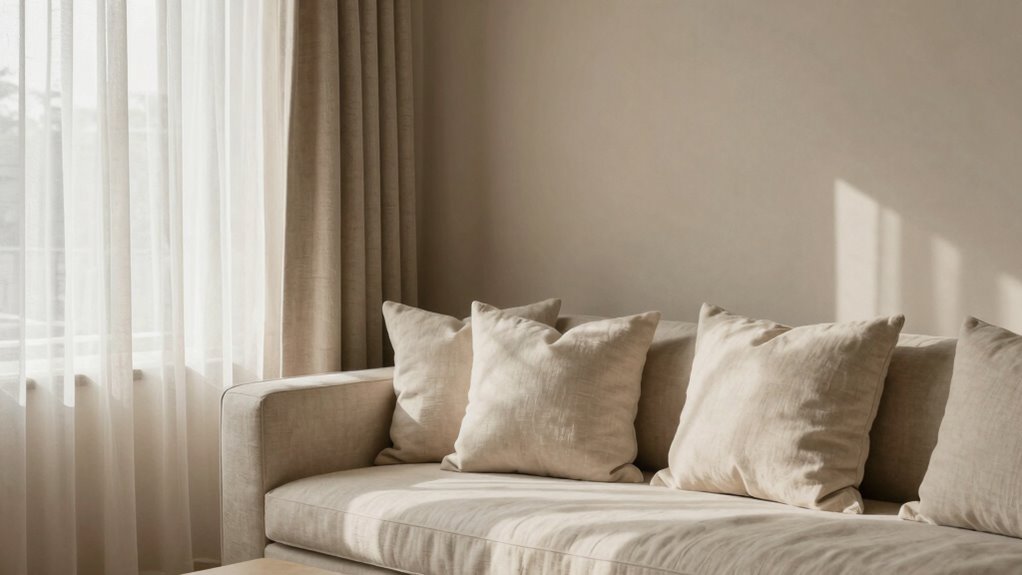 layered neutrals with textured accents