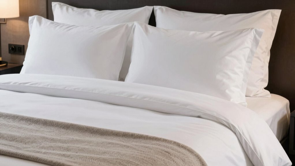 luxurious crisp well layered bedding