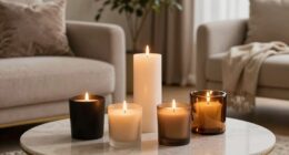 luxury candles for coziness