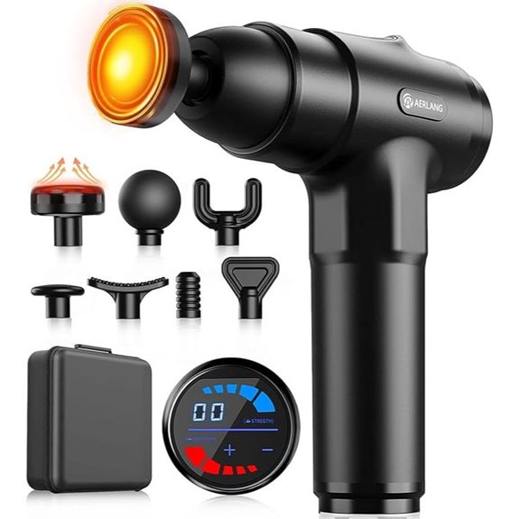 massage gun with heat