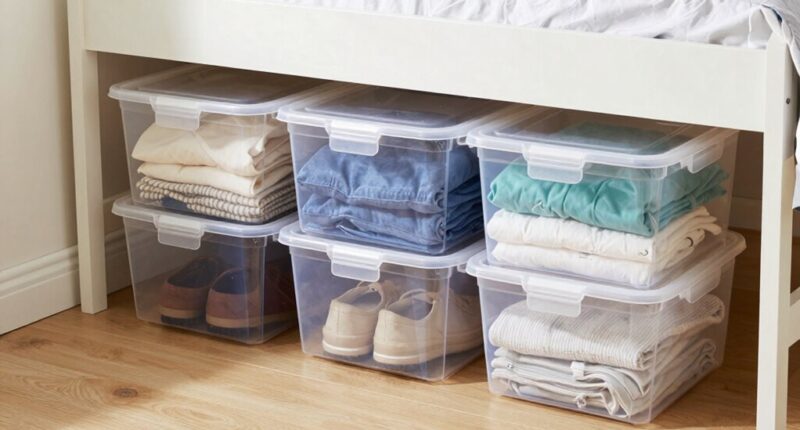 maximize under bed organization