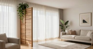 open airy room separation