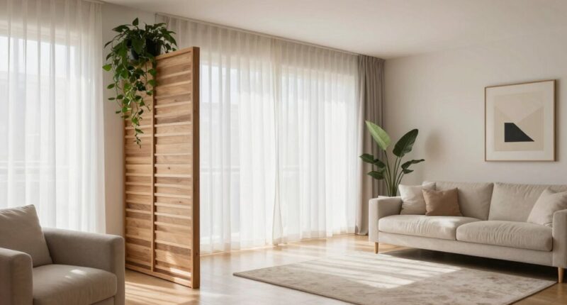 open airy room separation