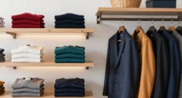 organized and stylish wardrobe