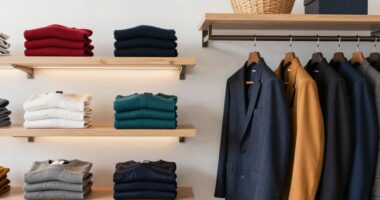 organized and stylish wardrobe