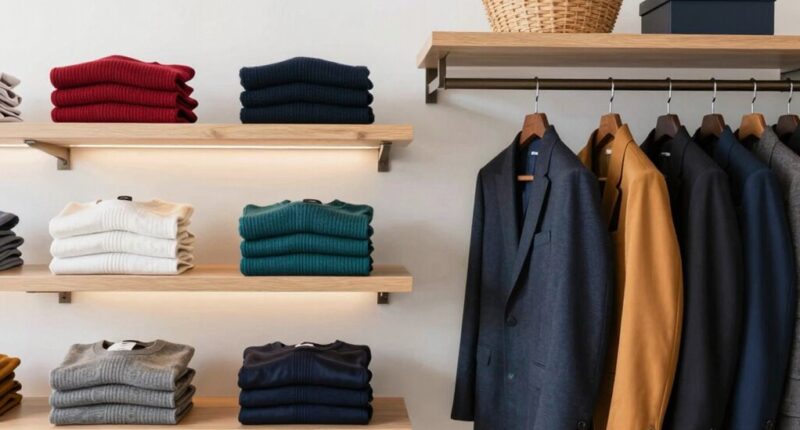 organized and stylish wardrobe