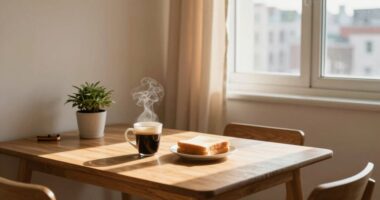 small apartment morning rituals