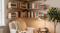 small space book organization