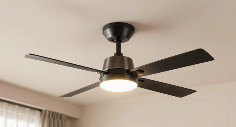 stylish bedroom ceiling fans