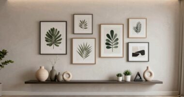 stylish clutter free wall decor