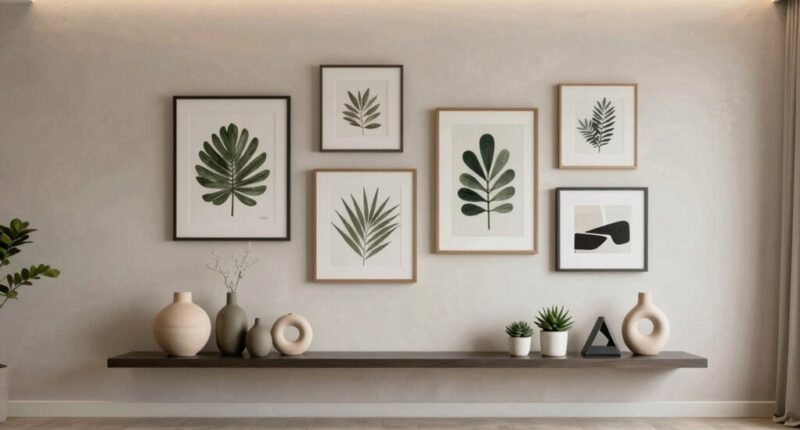 stylish clutter free wall decor