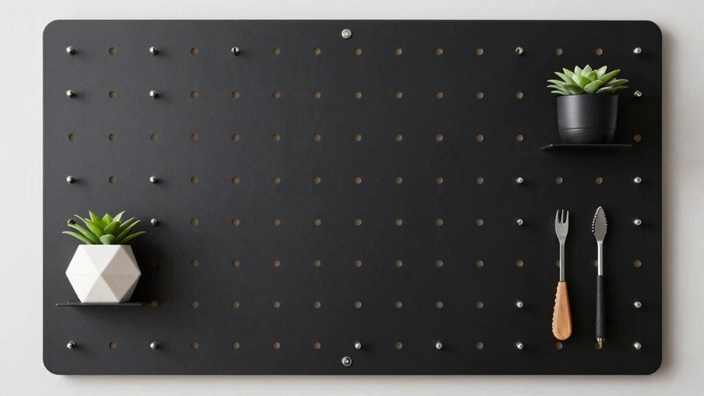 stylish minimalist pegboard design