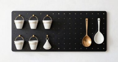 stylish modern pegboards