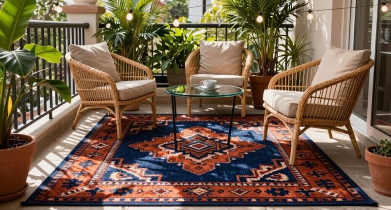 top balcony outdoor rugs