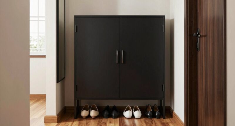 top narrow shoe storage