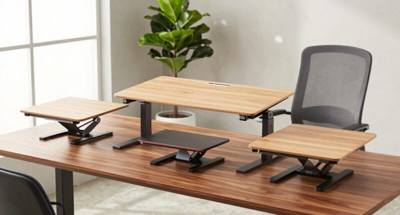 top standing desk converters