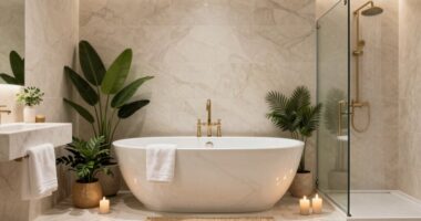 transform bathroom into spa