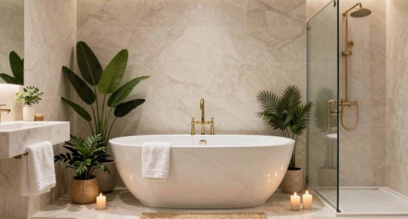 transform bathroom into spa