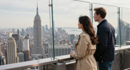 Couple On Empire State Building