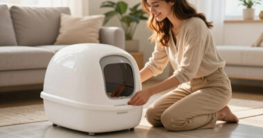 My Sister Was Afraid Of Self-Cleaning Litter Boxes Until She Got This One