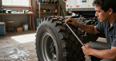 Ever Wonder What Those Long Spikes On Semi-Truck Wheels Are For? Here’s The Answer