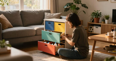 IKEA’s $13 Storage Gem Solved My Small Living Room Problems