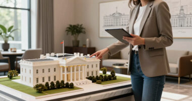 New White House East Wing Renderings Reveal Gold Additions - Axios